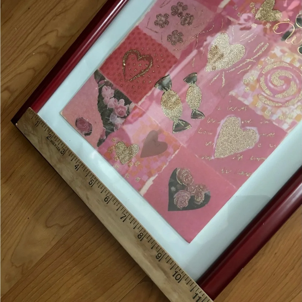 Large Framed Valentines Picture